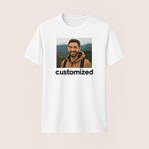 Dry Fit White Round Neck